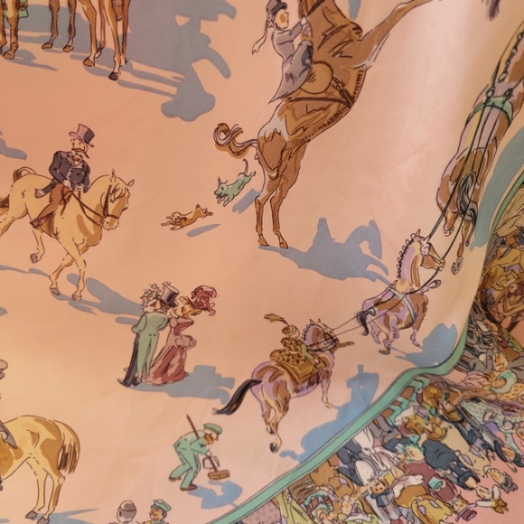 Vintage HERMÈS Cirque Molier silk scarf - Picture 6 of 11